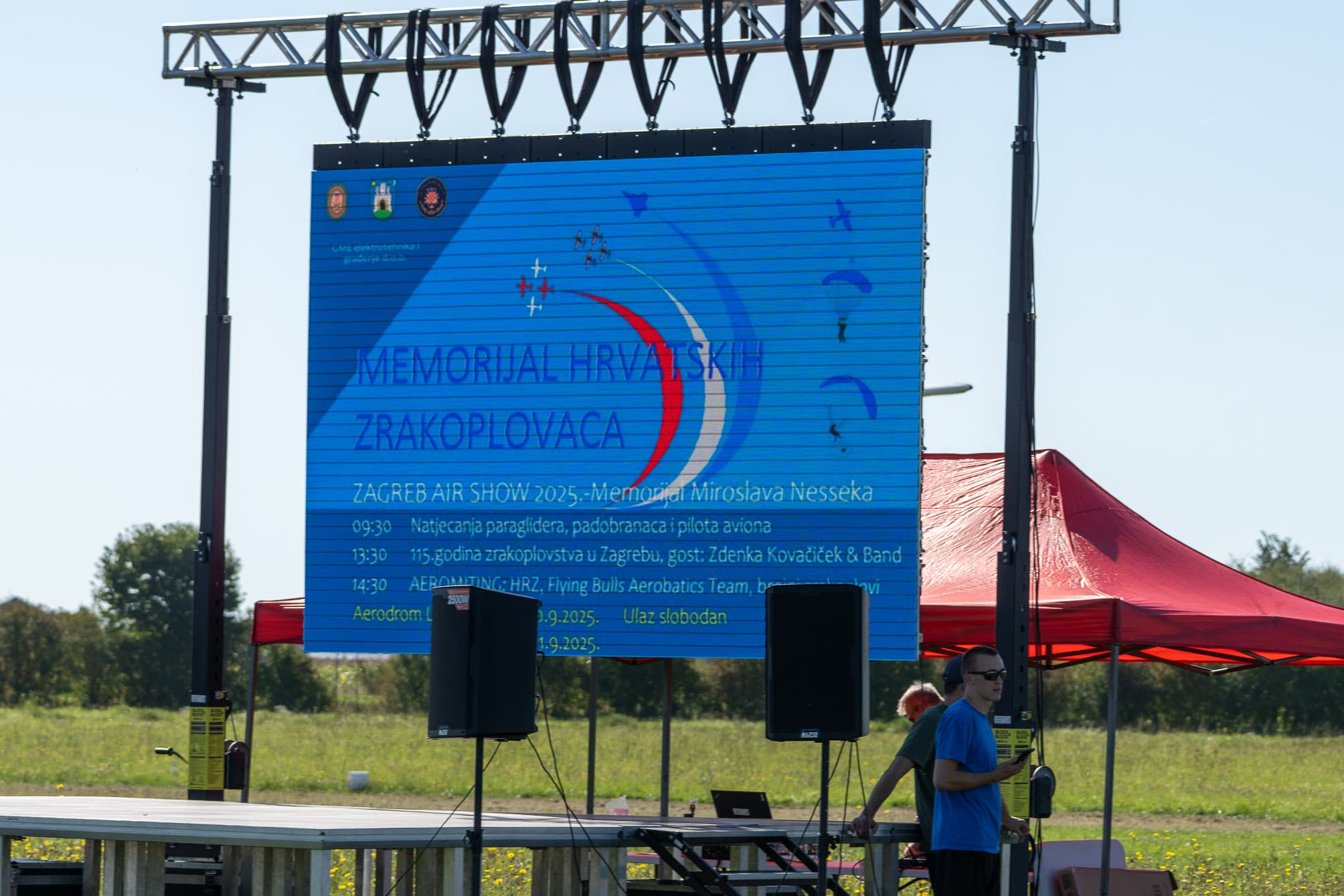 Main stage before the show